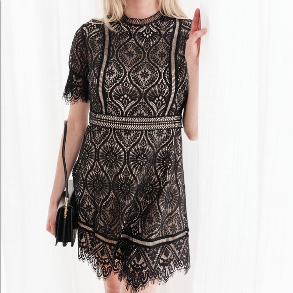 Malina Lace Black Dress - Picture 5 of 5